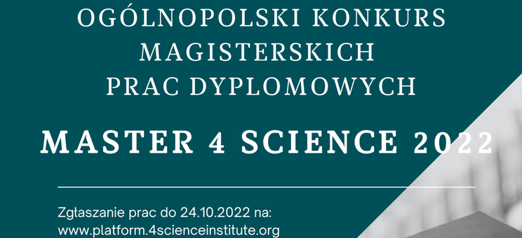 Plakat informujący o konkursie