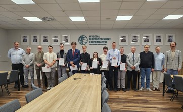 Laureaci i organizatorzy konkursu POSTER MASTER 2025/2026.
