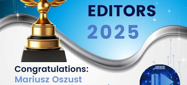 Grafika informująca o przyznanej nagrodzie.