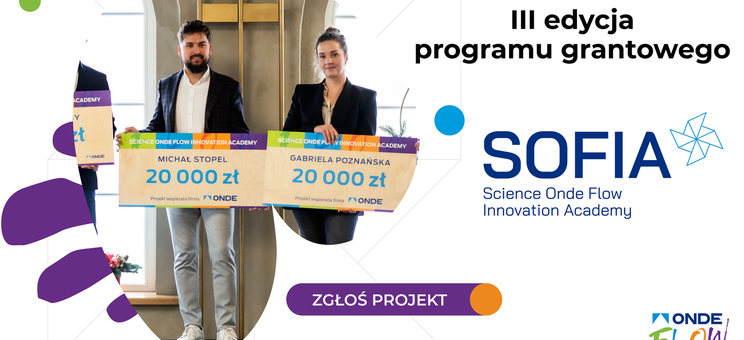Plakat promujący III edycję programu grantowego SOFIA