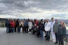 Uczestnicy MSM na wieży widokowej,