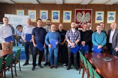 Spotkanie pracowników BorgWarner i Wydziału Elektrotechniki i Informatyki podsumowujące współpracę.