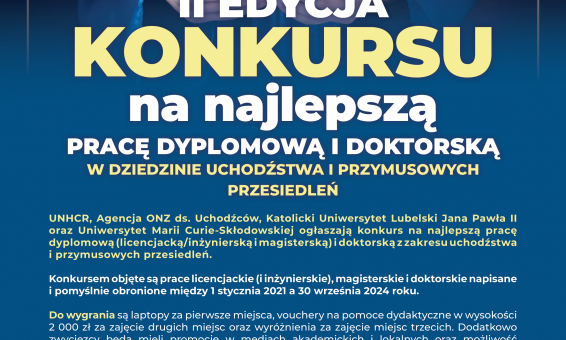 Plakat promujący konkurs.