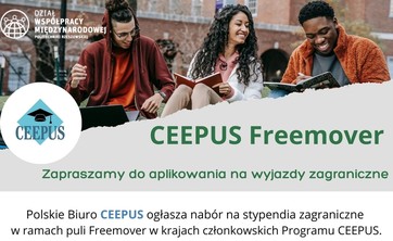 Plakat promujący program CEEPUS Freemover.