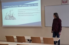 Dr Vital Yatskevitch w trakcie wykładu