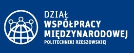 Logo: Dział Współpracy Międzynarodowej Politechniki Rzeszowskej