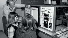 Laboratory classes on the subject of "electronics and automation control" conducted in our Faculty. The academic teacher - J. Potencki (1979)