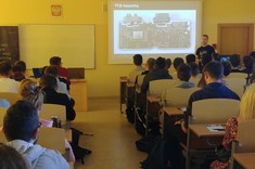 Uczestnicy spotkania na wykładzie