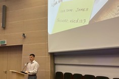 Jakub Tokarski  z referatem "Hasła w XXI wieku",