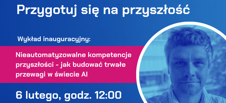 Plakat promujący projekt Człowiek 4.0