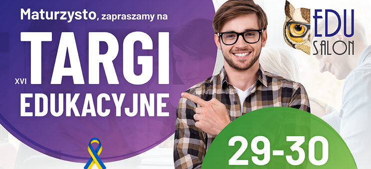 Plakat informacyjny o targach edukacyjnych
