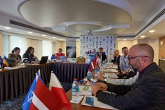 Uczestnicy warsztatów - słuchacze i prelegenci.