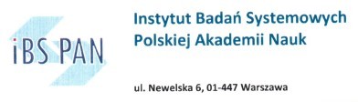 Logo: Instytut Badań Systemowych Polskiej Akademii Nauk