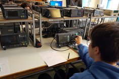 Uczniowie podczas zajęć