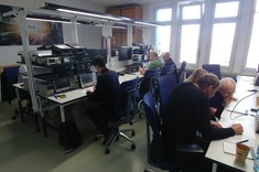 Uczestnicy podczas warsztatów,