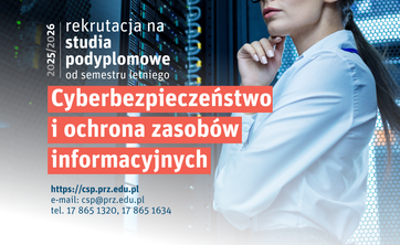 Rekrutacja na 4. edycję studiów podyplomowych z cyberbezpieczeństwa, graf. A. Surowiec
